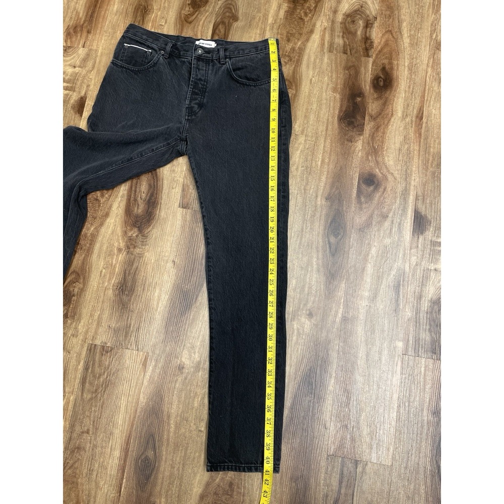 Taylor Stitch Slim Denim Jeans Fly Button Black Cotton Selvage Size 31x32 - Picture 10 of 13